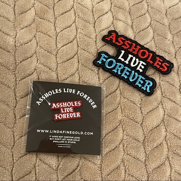 Assholes Live Forever bandana, pin, patch + more - Picture 3 of 5